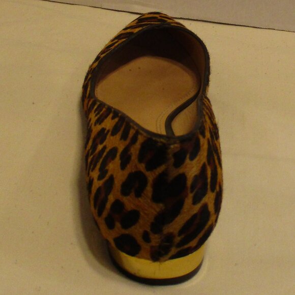 Tory Burch Woman Size 9M Brown Tan Gold Slide On Shoes - Picture 6 of 13